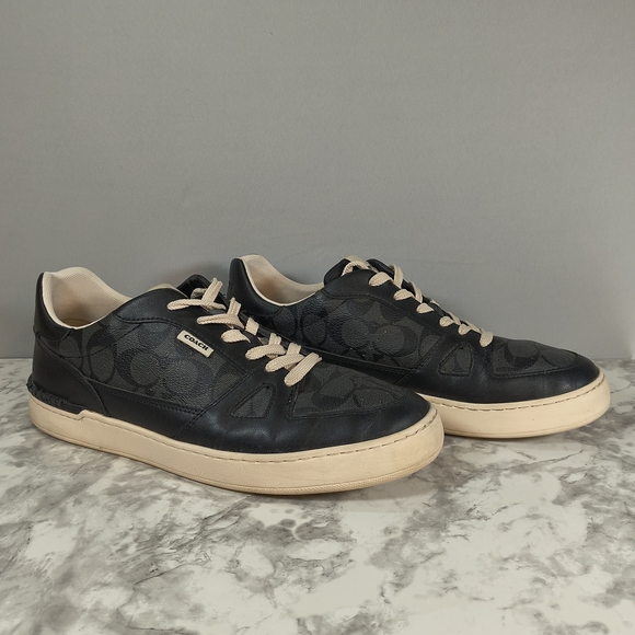 Coach Men's Black  Low Top Sneakers , Size 12D - Picture 1 of 9